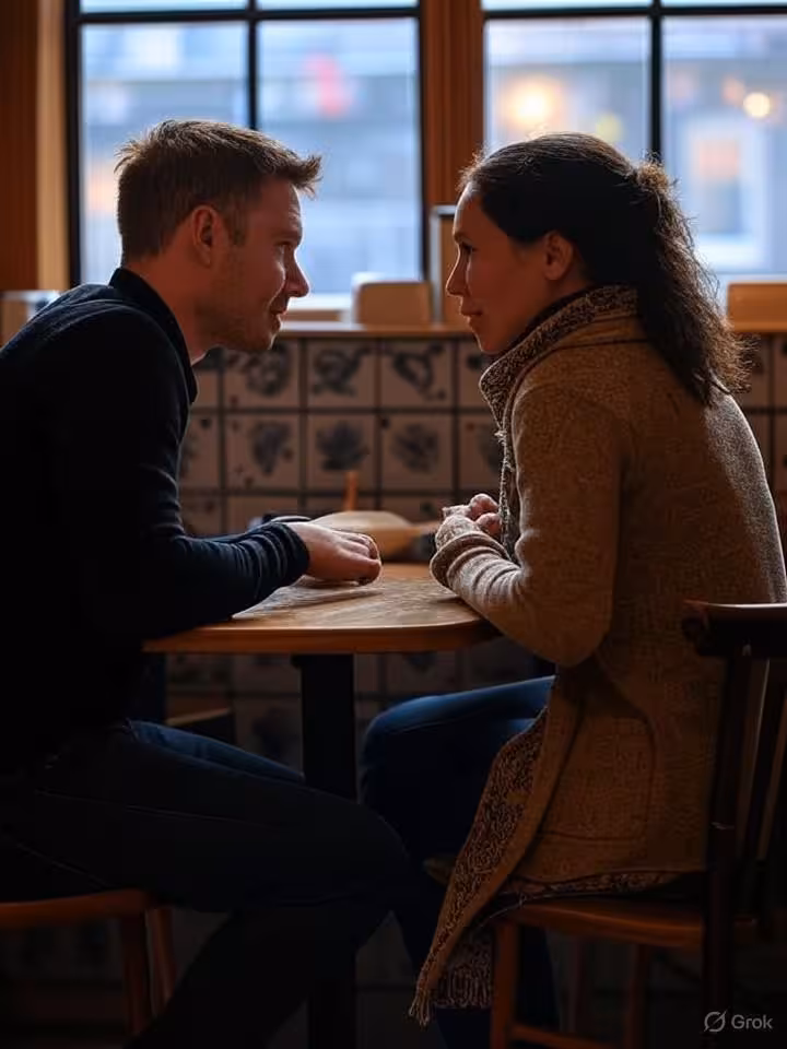 Eerste date in gezellig Amsterdams café in de Jordaan