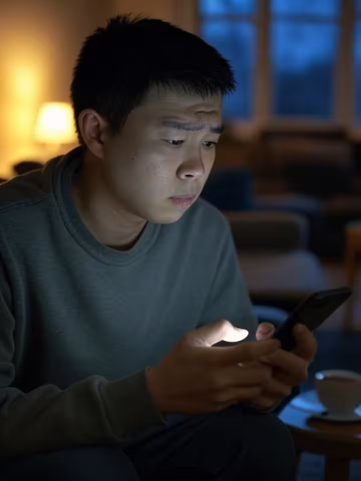 Persoon merkt dat ze ghosted wordt via telefoon